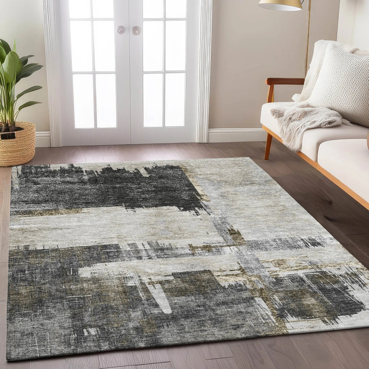 Trevi TV18 Grey Rug - Rug & Home