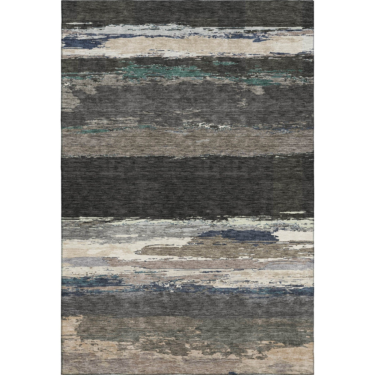 Trevi TV8 Black Rug - Rug & Home