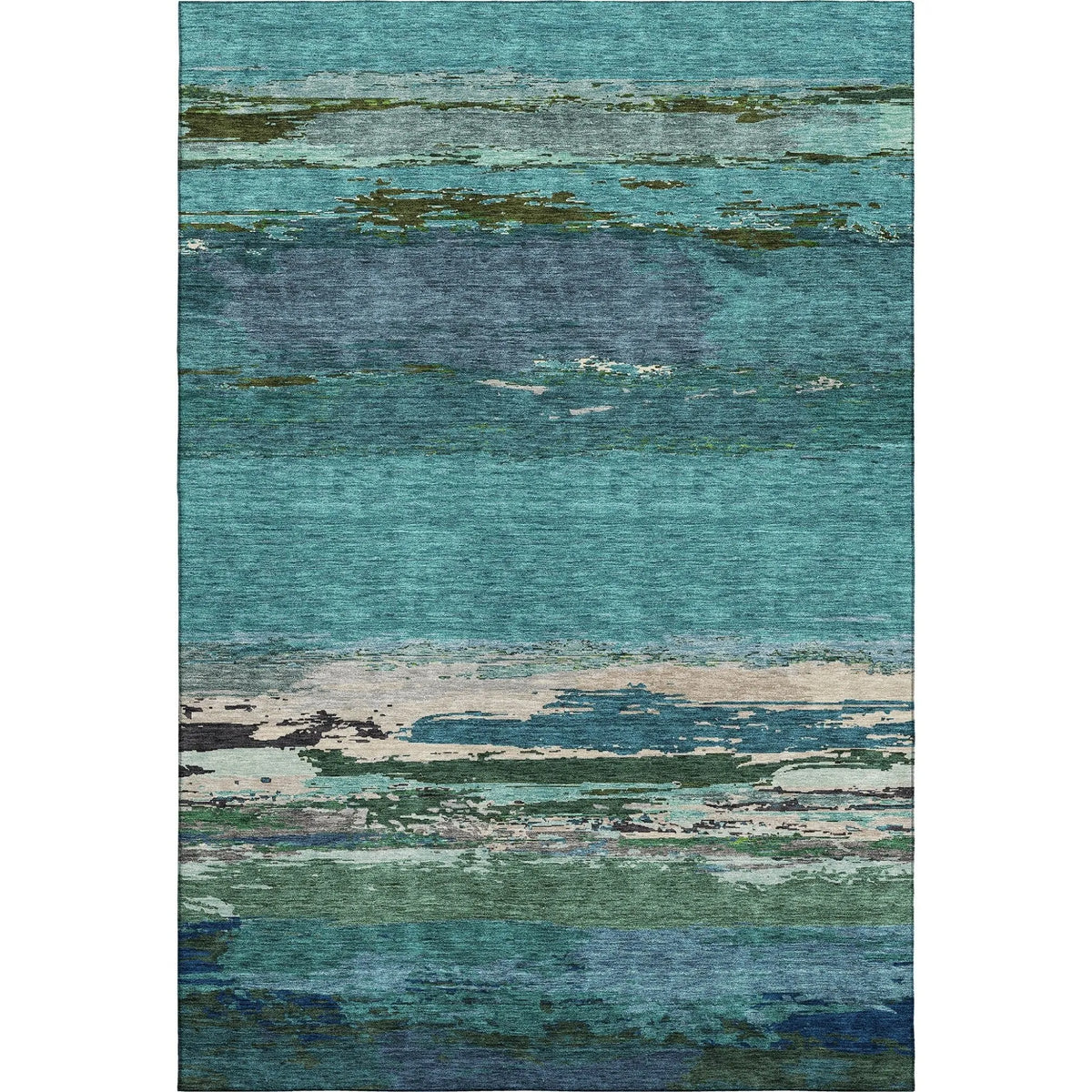 Trevi TV8 Teal Rug - Rug & Home