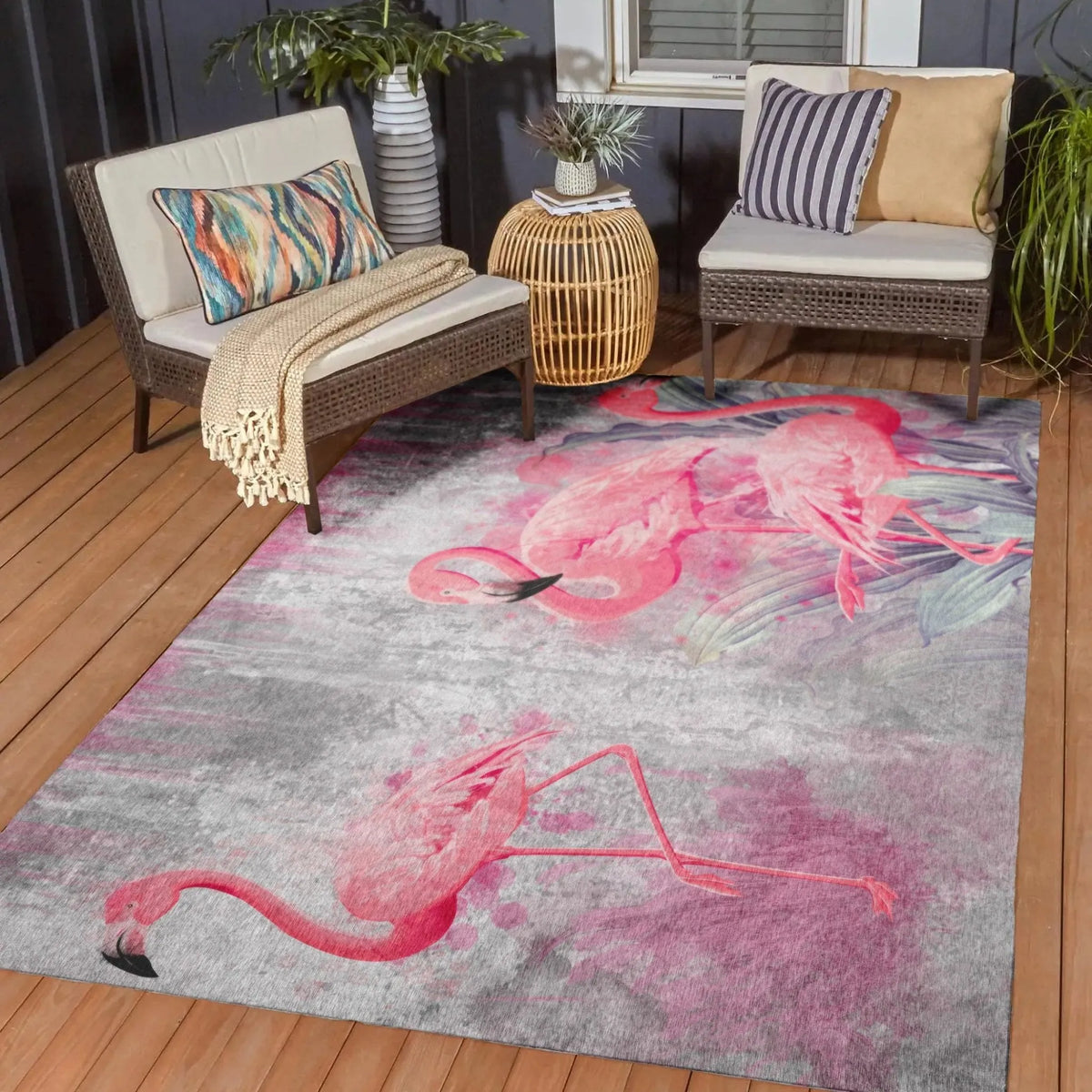 Tropics TC2 Silver Rug - Rug & Home