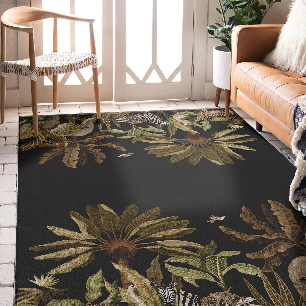 Tropics TC8 Black Rug - Rug & Home