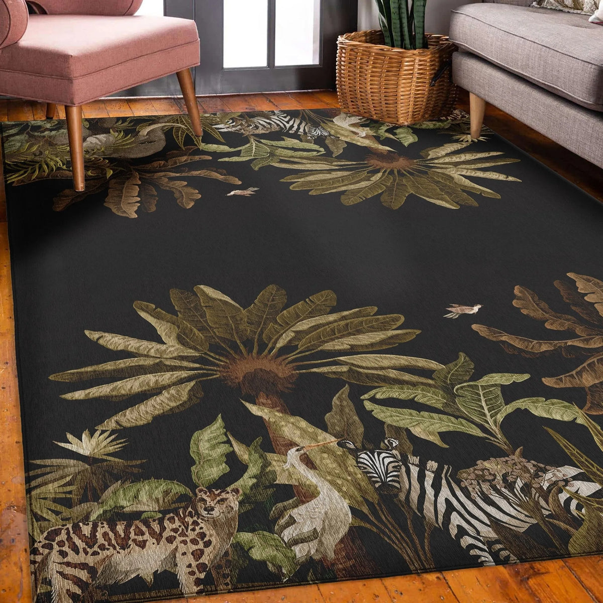 Tropics TC8 Black Rug - Rug & Home