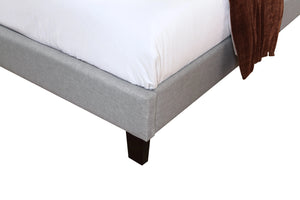 Madison Upholstered Bed Light Gray