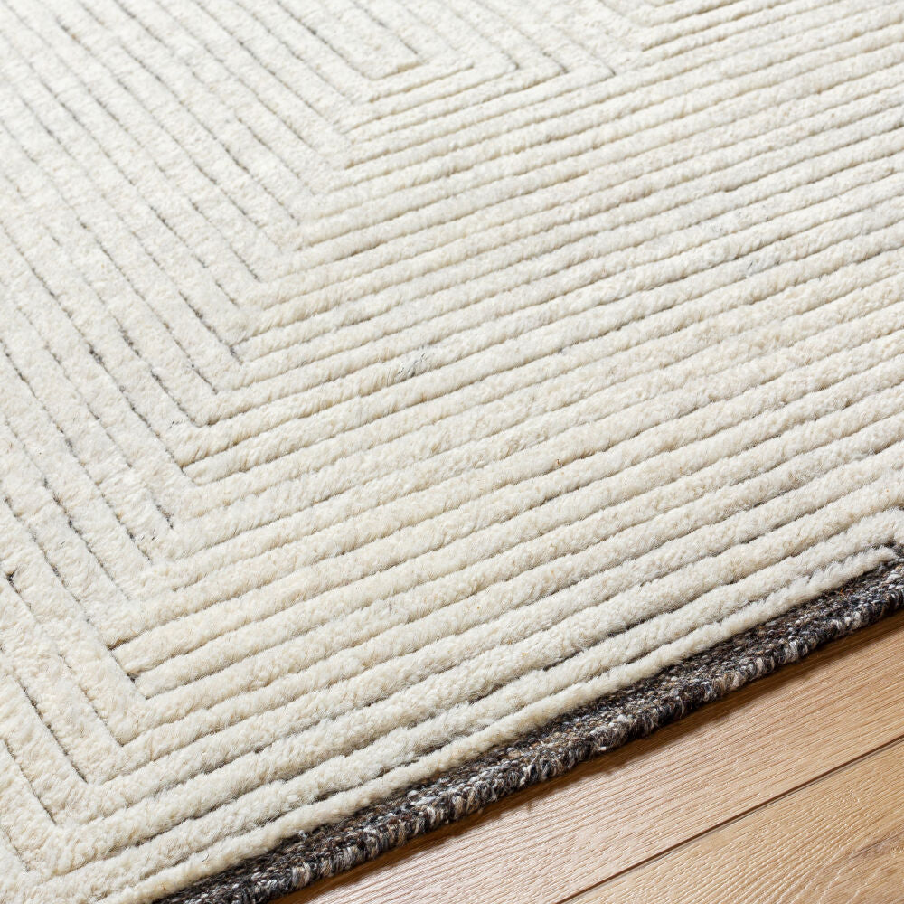 Tunus TUN-2319 Black / Dark Brown Rug