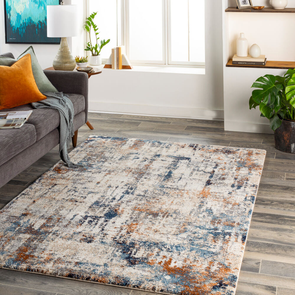 Tuscany TUS-2327 Blue / Brown Rug