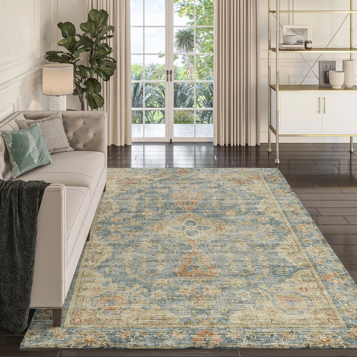 Tuscany TU13 Teal Rug - Rug & Home