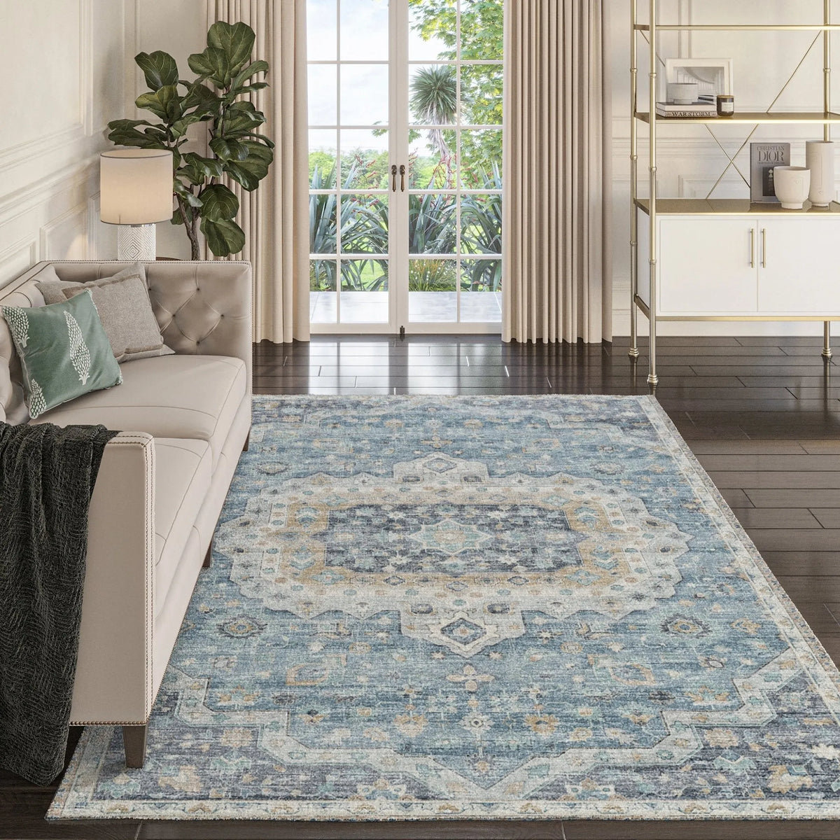 Tuscany TU4 Blue Rug - Rug & Home