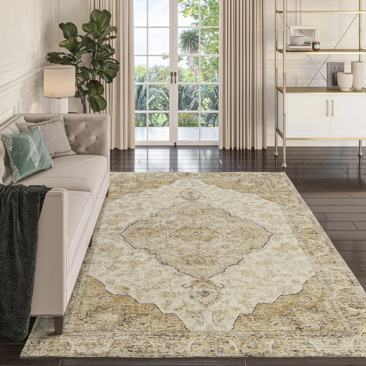 Tuscany TU9 Gold Rug - Rug & Home