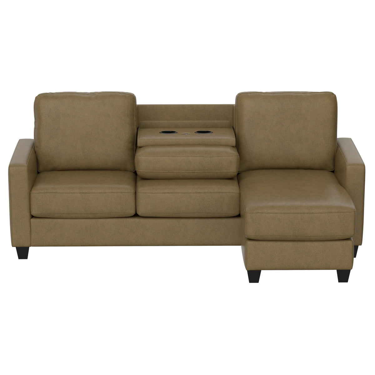 Dawson Reconfigurable Chaise Sectional Mocha
