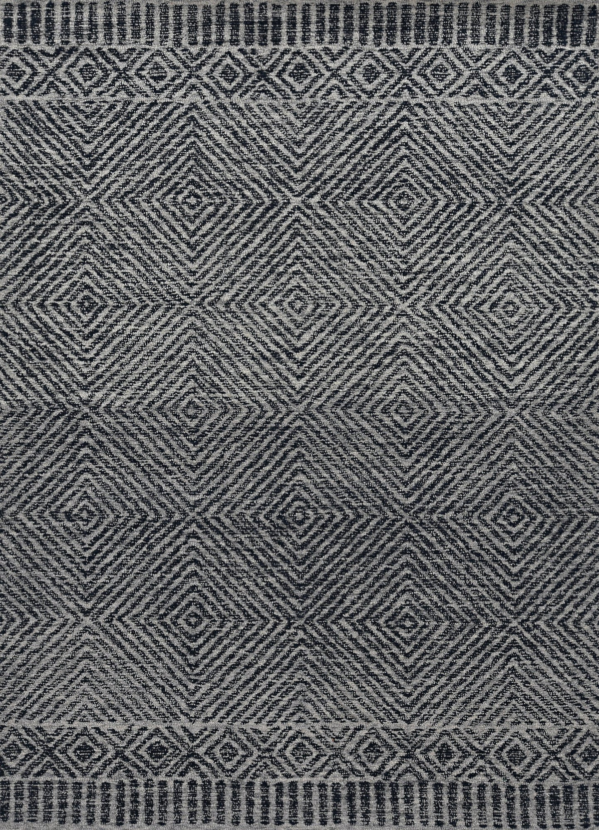 Hudson 2463 Grey Black Rug