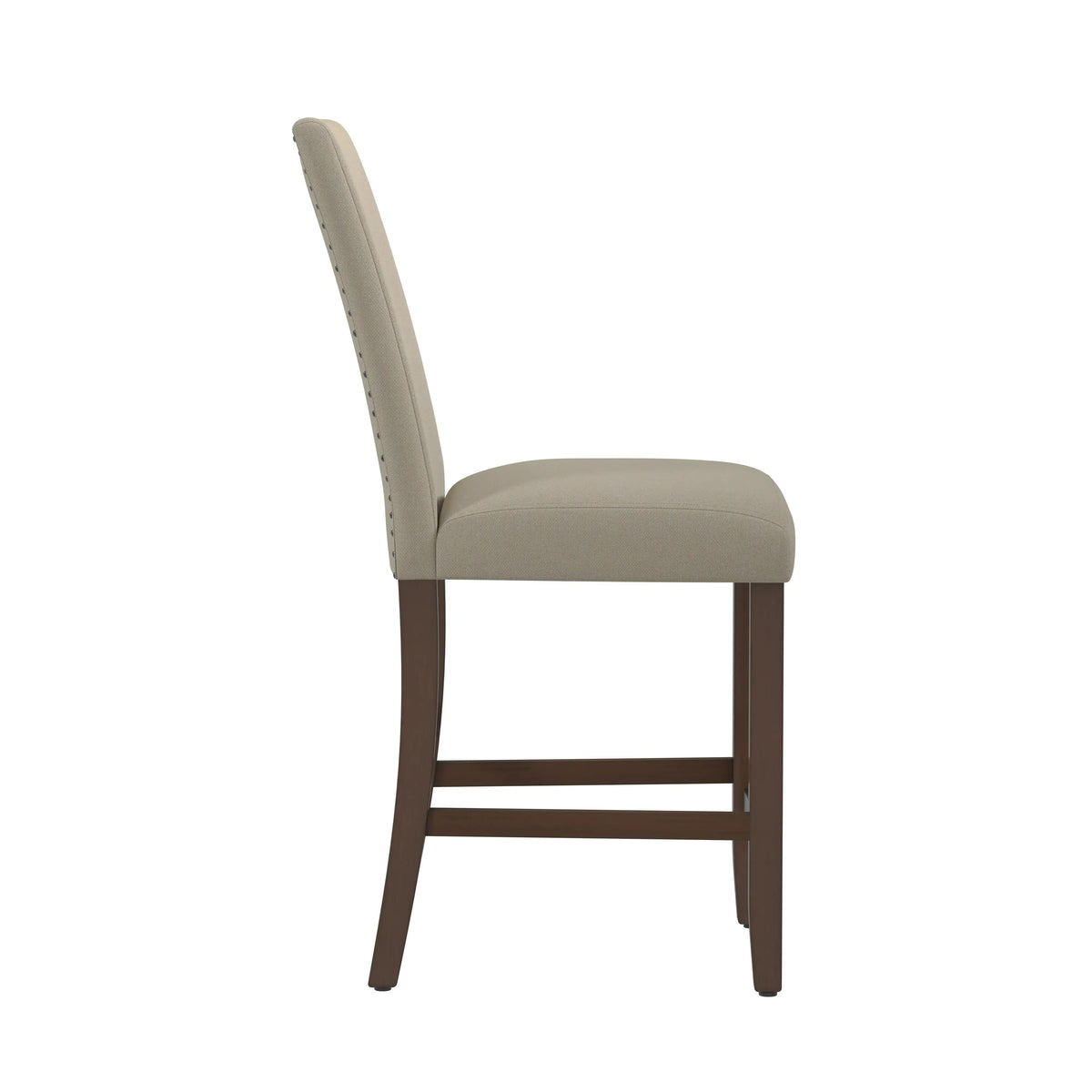 Seneca Upholstered Barstool Walnut Brown