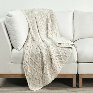 TC Catalina Ivory Throw Blanket