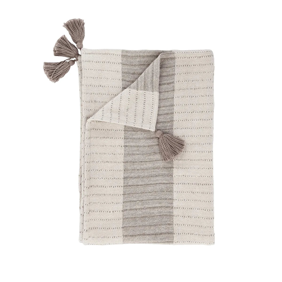 TC Kalen Natural/Ivory Throw Blanket