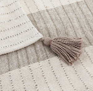 TC Kalen Natural/Ivory Throw Blanket