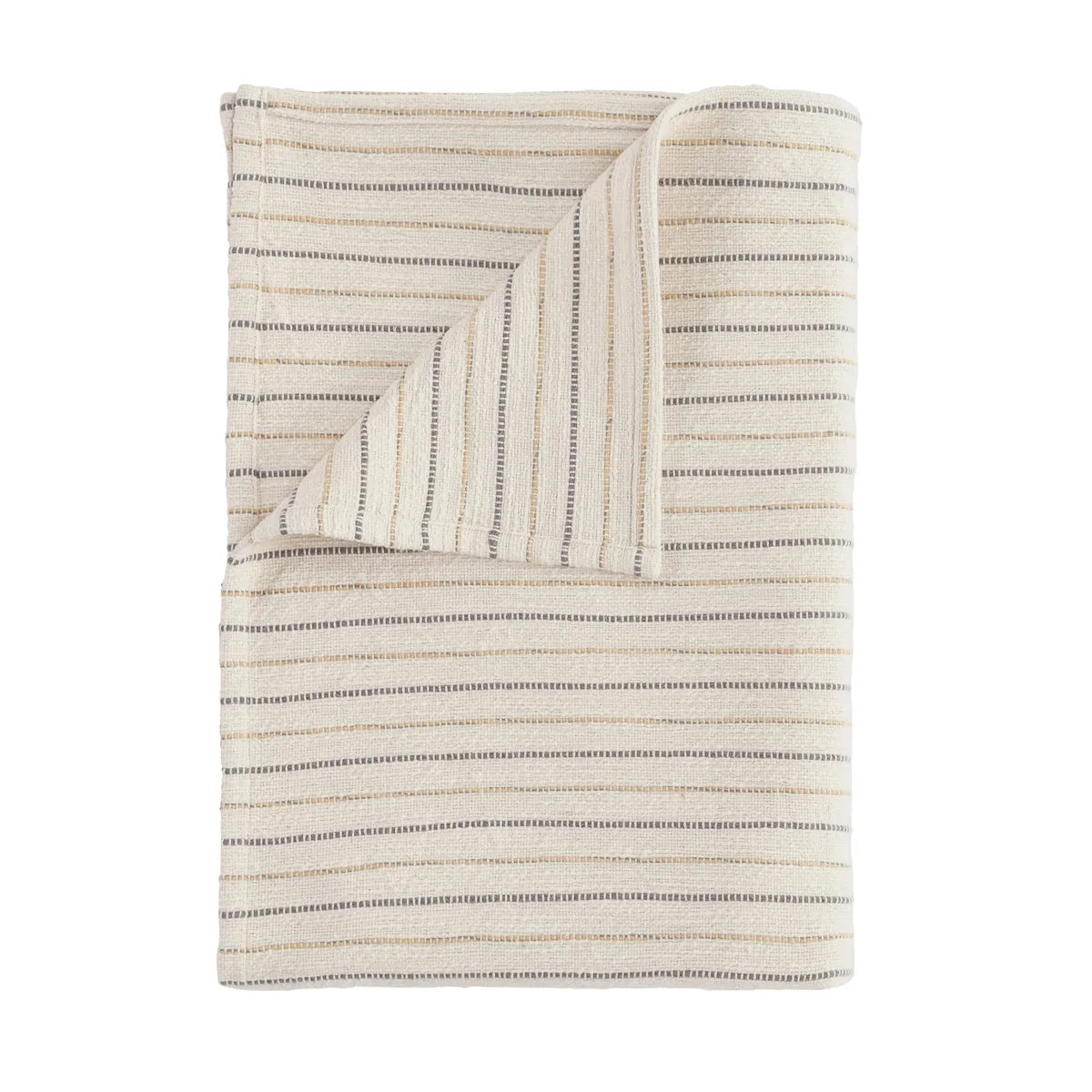 TC Crew Ivory Multi Throw Blanket