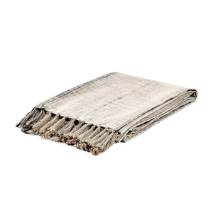 TC Ria Natural/Black Throw Blanket