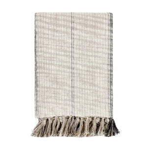 TC Ria Natural/Black Throw Blanket