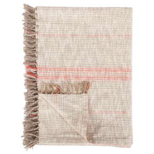 TC Ria Natural/Papaya Throw Blanket