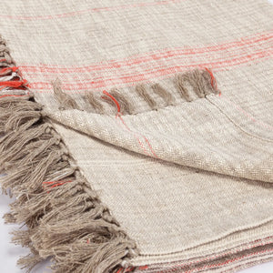 TC Ria Natural/Papaya Throw Blanket