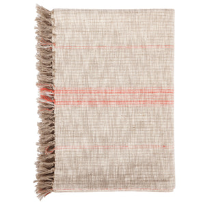 TC Ria Natural/Papaya Throw Blanket