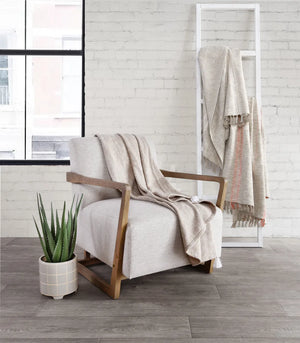 TC Ria Natural/Papaya Throw Blanket