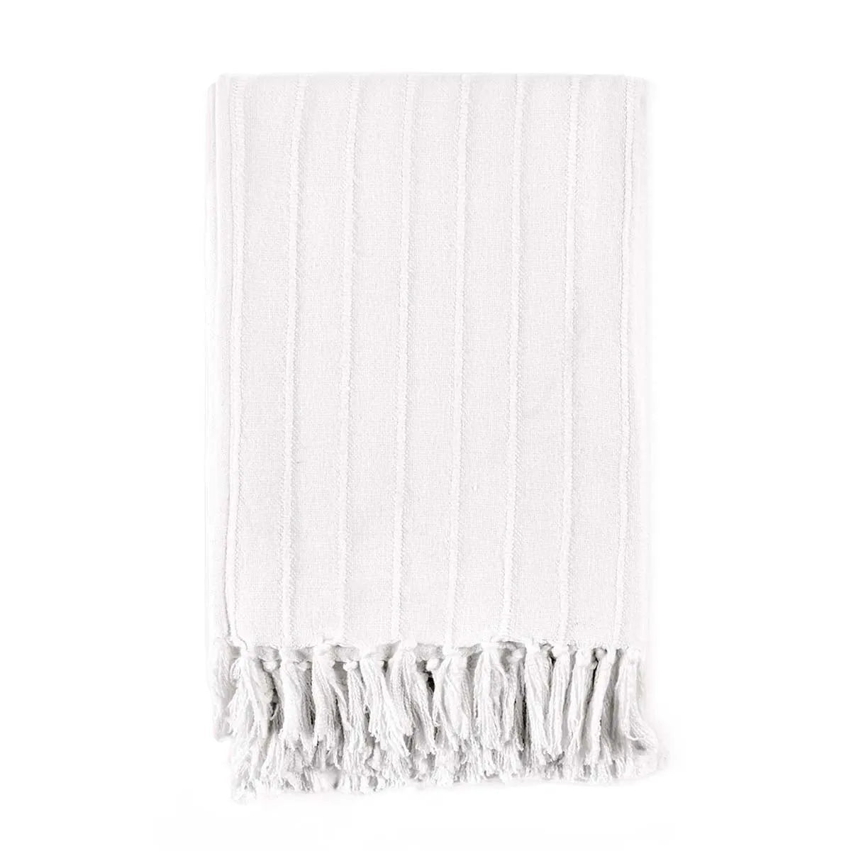 TC Hunter White Throw Blanket