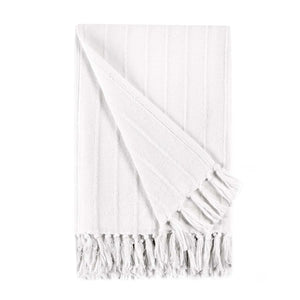 TC Hunter White Throw Blanket