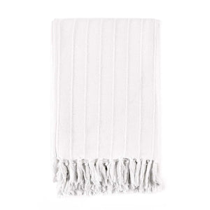 TC Hunter White Throw Blanket