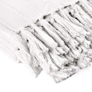 TC Hunter White Throw Blanket