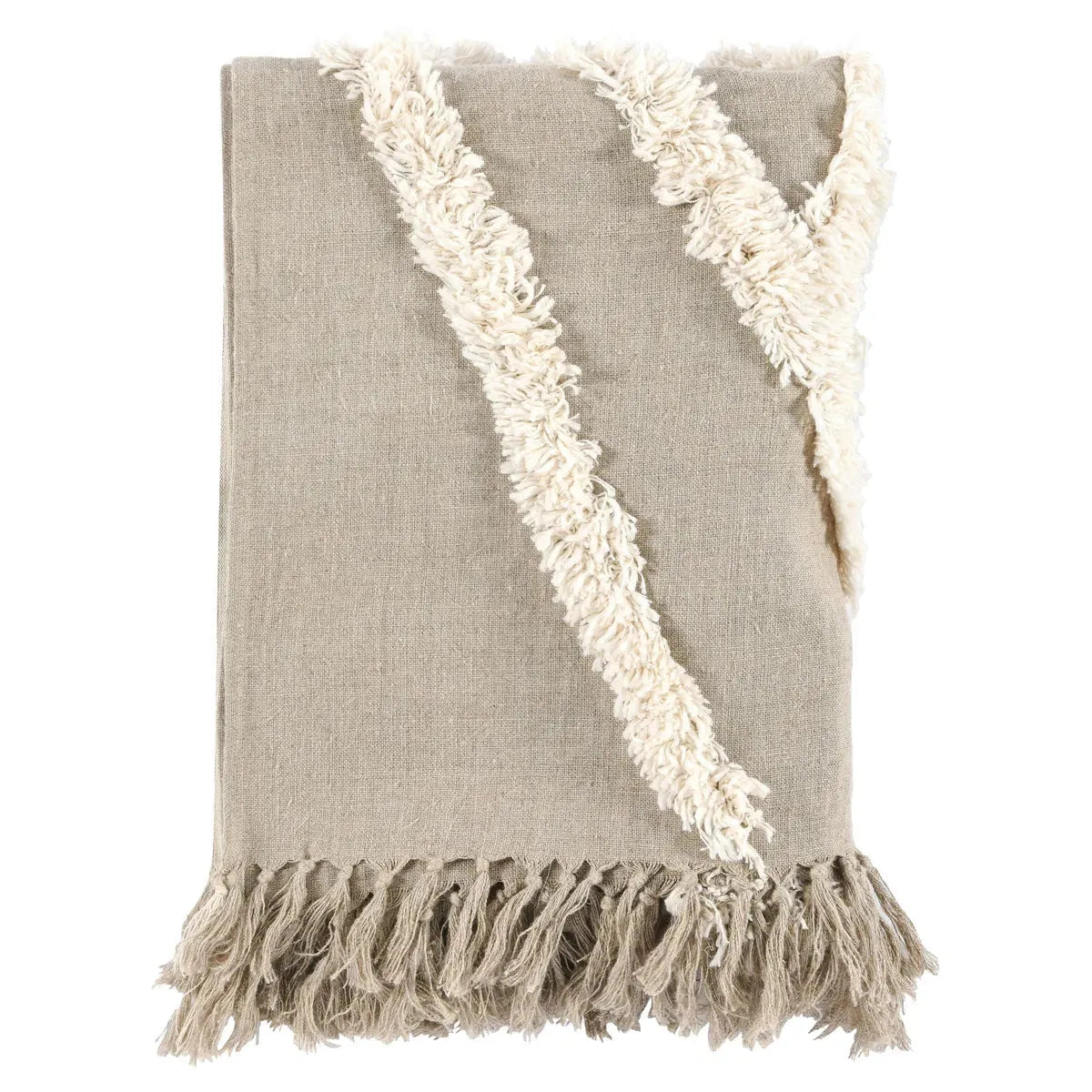 TC Sundial Ivory/Natural Throw Blanket