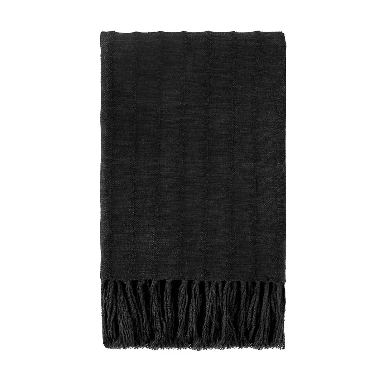 TC Hunter Black Throw Blanket