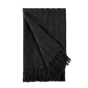 TC Hunter Black Throw Blanket