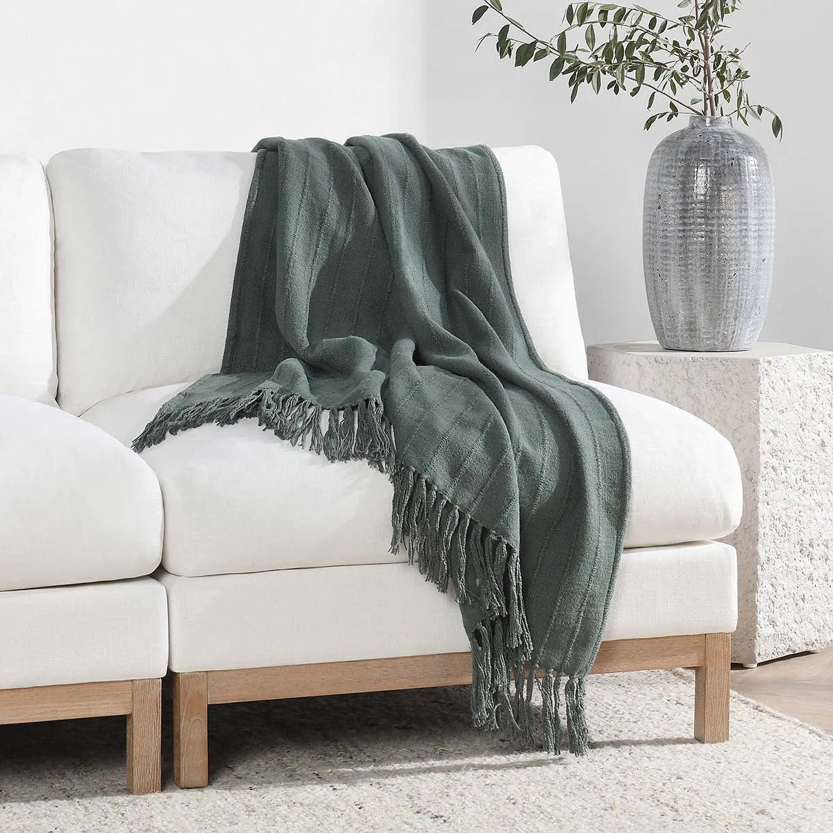 TC Hunter Forest Green Throw Blanket