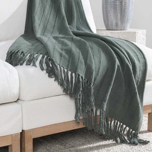 TC Hunter Forest Green Throw Blanket