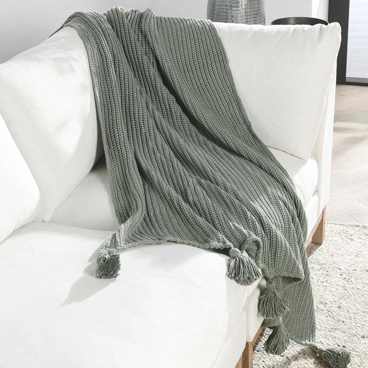 TC Veda Sage Throw Blanket