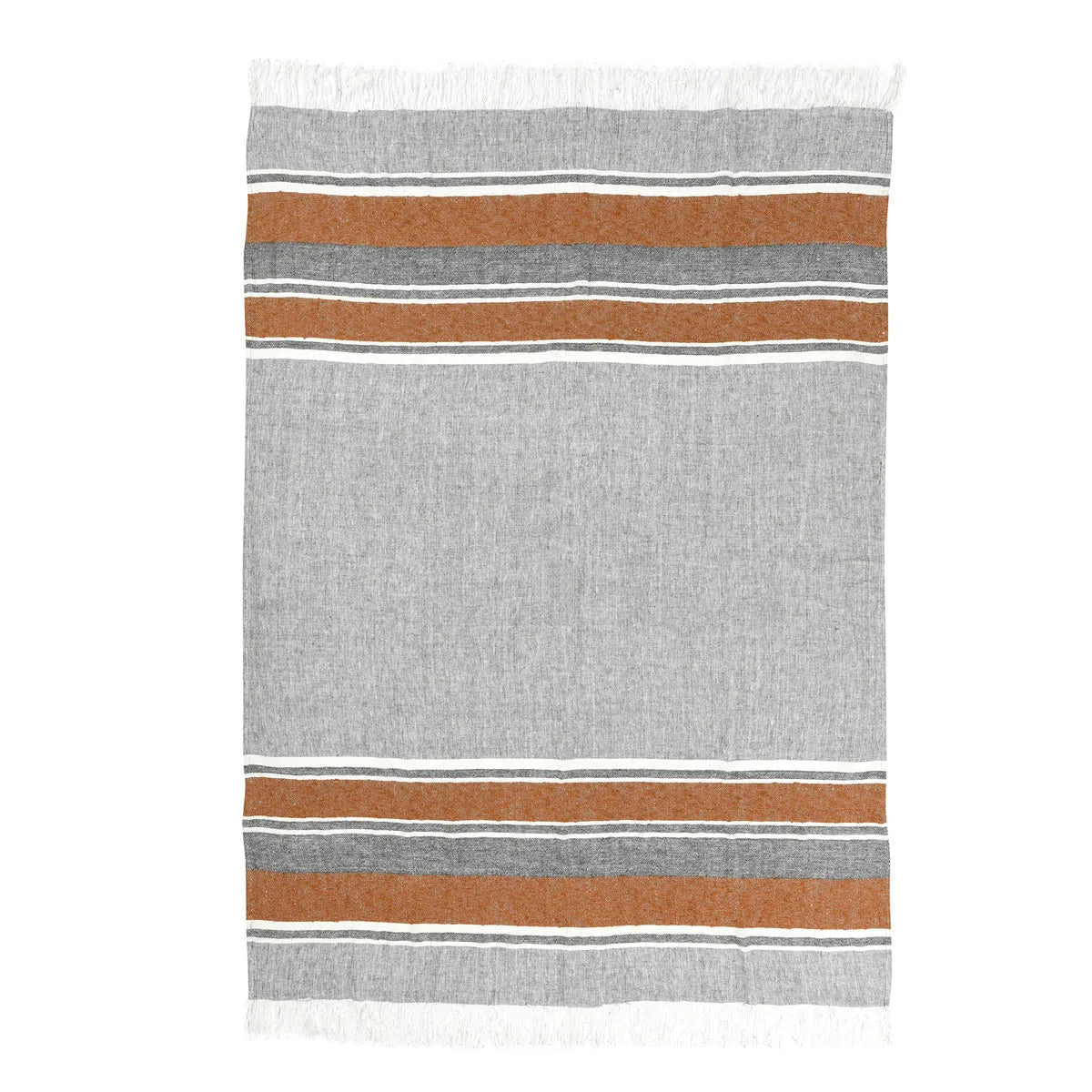 TC Lima Grey/Rust Throw Blanket