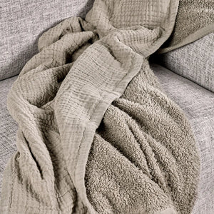 TC Cardiff Natural Throw Blanket