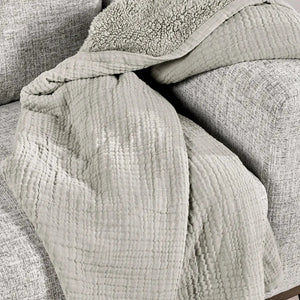 TC Cardiff Grey Throw Blanket