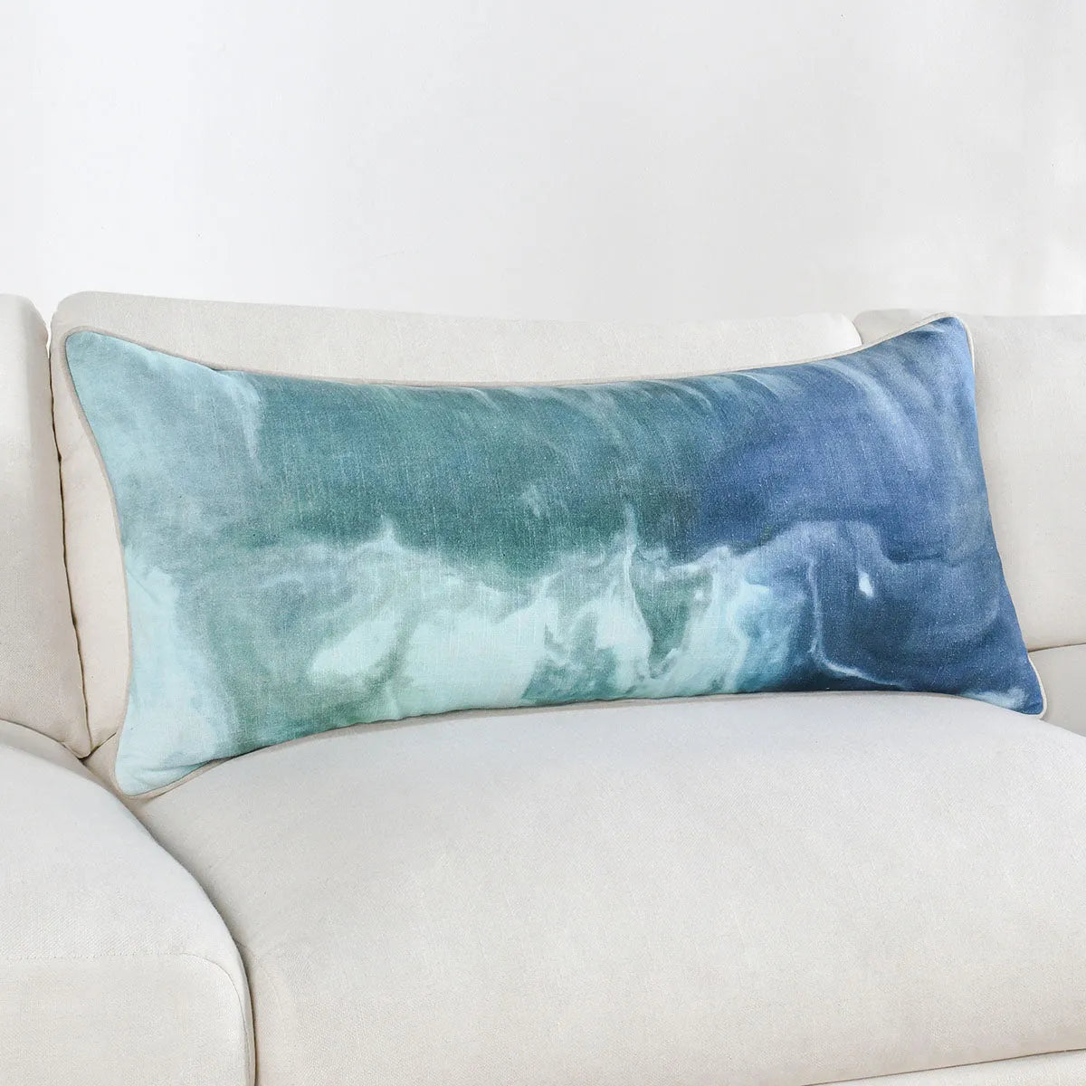 ST Mantra Capri Blue Multi Pillow