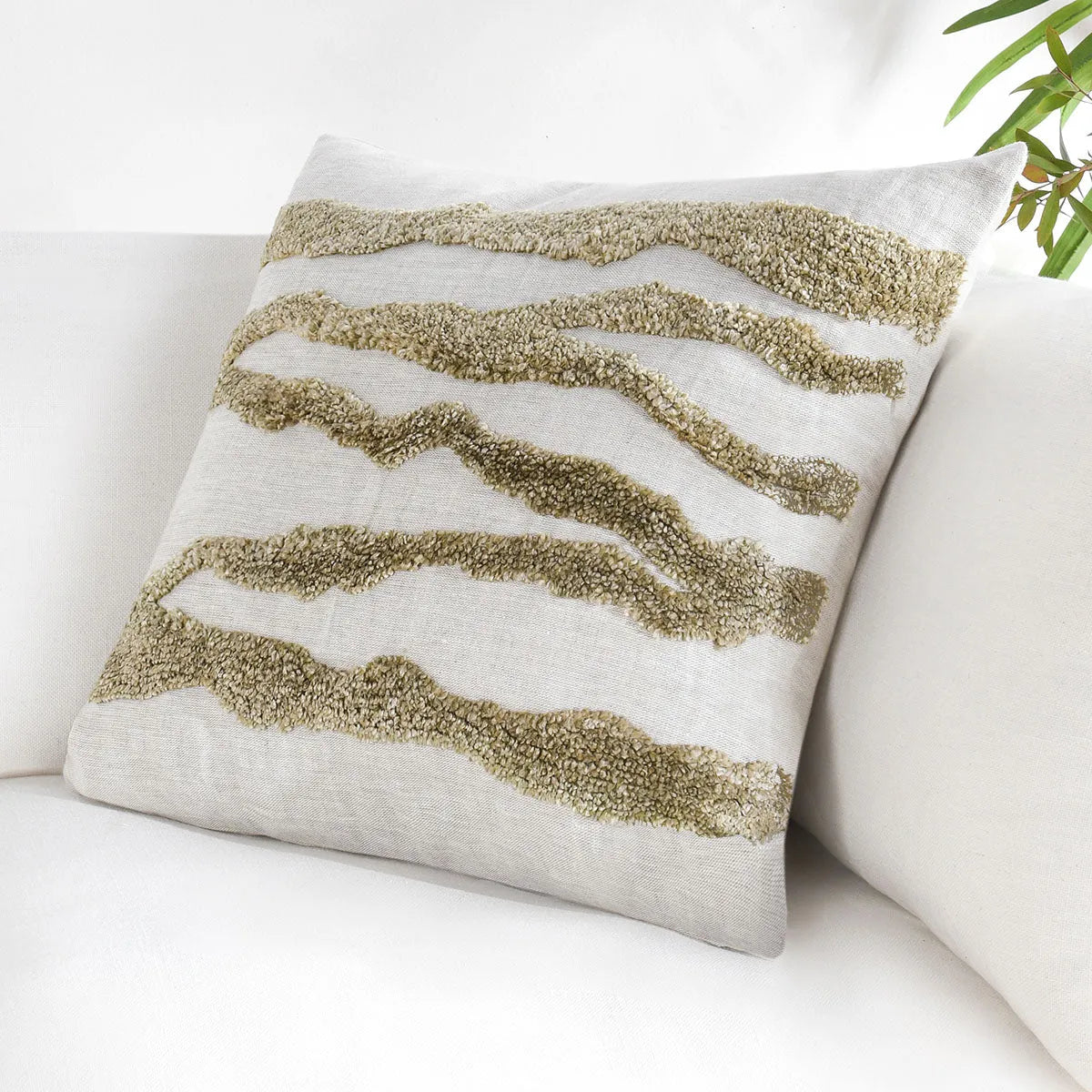 ST Passage Wheat Green Pillow