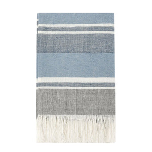 TC Lima Capri Blue/Dark Grey Throw Blanket