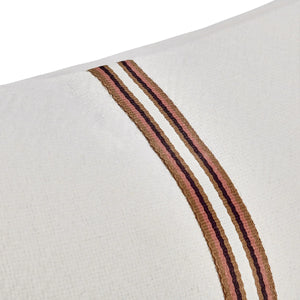 TL Ralph Ivory/Sangria Red Pillow