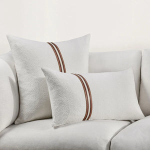 TL Ralph Ivory/Sangria Red Pillow