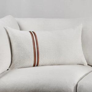 TL Ralph Ivory/Sangria Red Pillow