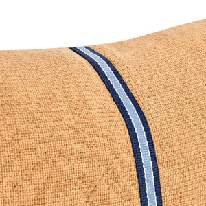 TL Edwin Chestnut Brown/ Denim Blue Pillow