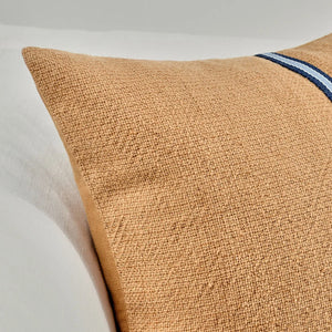 TL Edwin Chestnut Brown/ Denim Blue Pillow