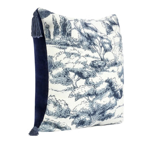 TL Stonework Denim Blue Pillow