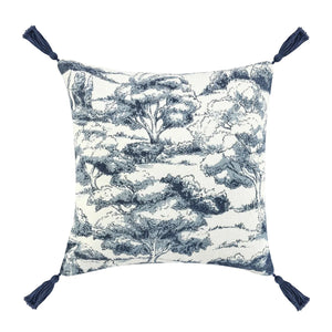 TL Stonework Denim Blue Pillow