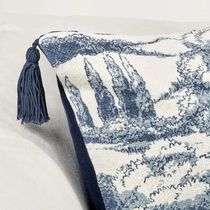 TL Stonework Denim Blue Pillow