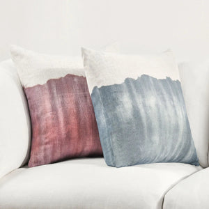 TL Cora Natural/Denim Blue Pillow